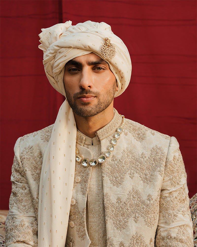 Republic By Omar Farooq | Sherwani Couture | "Maaz" Sherwani -  Republic by Omar Farooq SHERWANI COUTURE - Original Designer Dress - House of Maryam