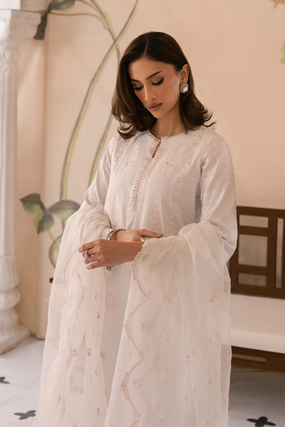 Maryum N Maria | Eid Luxury Lawn 25 | AREZOO - MS50153 -  Maryum N Maria Ladies Clothes - Original Designer Dress - House of Maryam