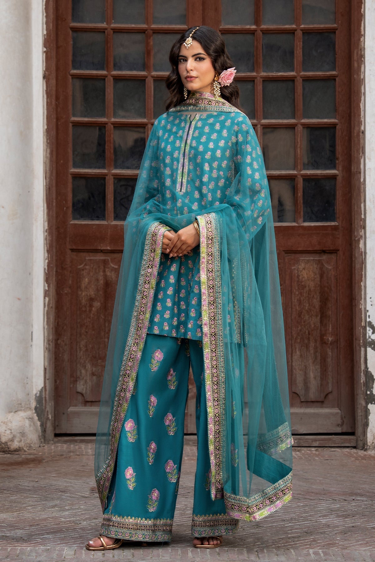 Charizma | Festive Pret | 3-PC Embroidered Raw Silk CMA-6-386