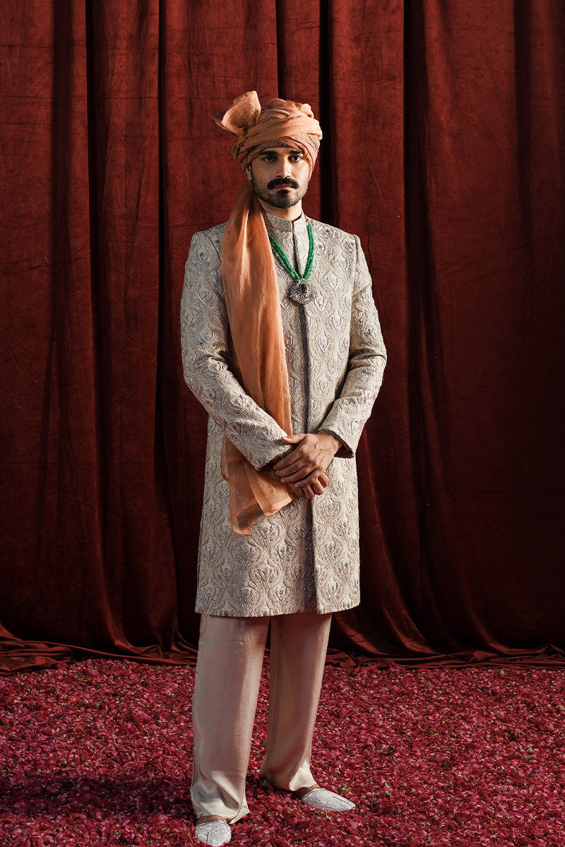 Republic By Omar Farooq | Sherwani Couture | "Aqil" Sherwani -  Republic by Omar Farooq SHERWANI COUTURE - Original Designer Dress - House of Maryam