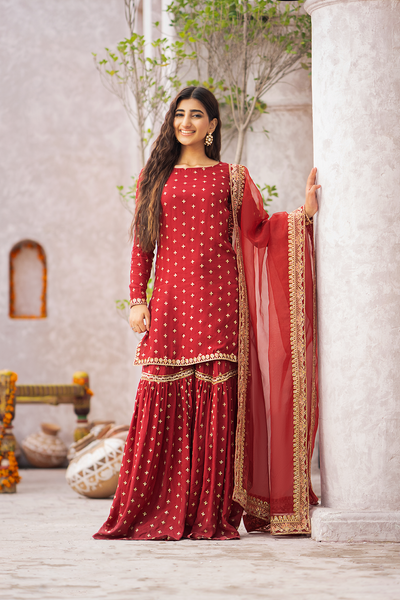 Erum Khan | Sakhiyan Formals | GULAB -  Erum Khan Formal - Original Designer Dress - House of Maryam
