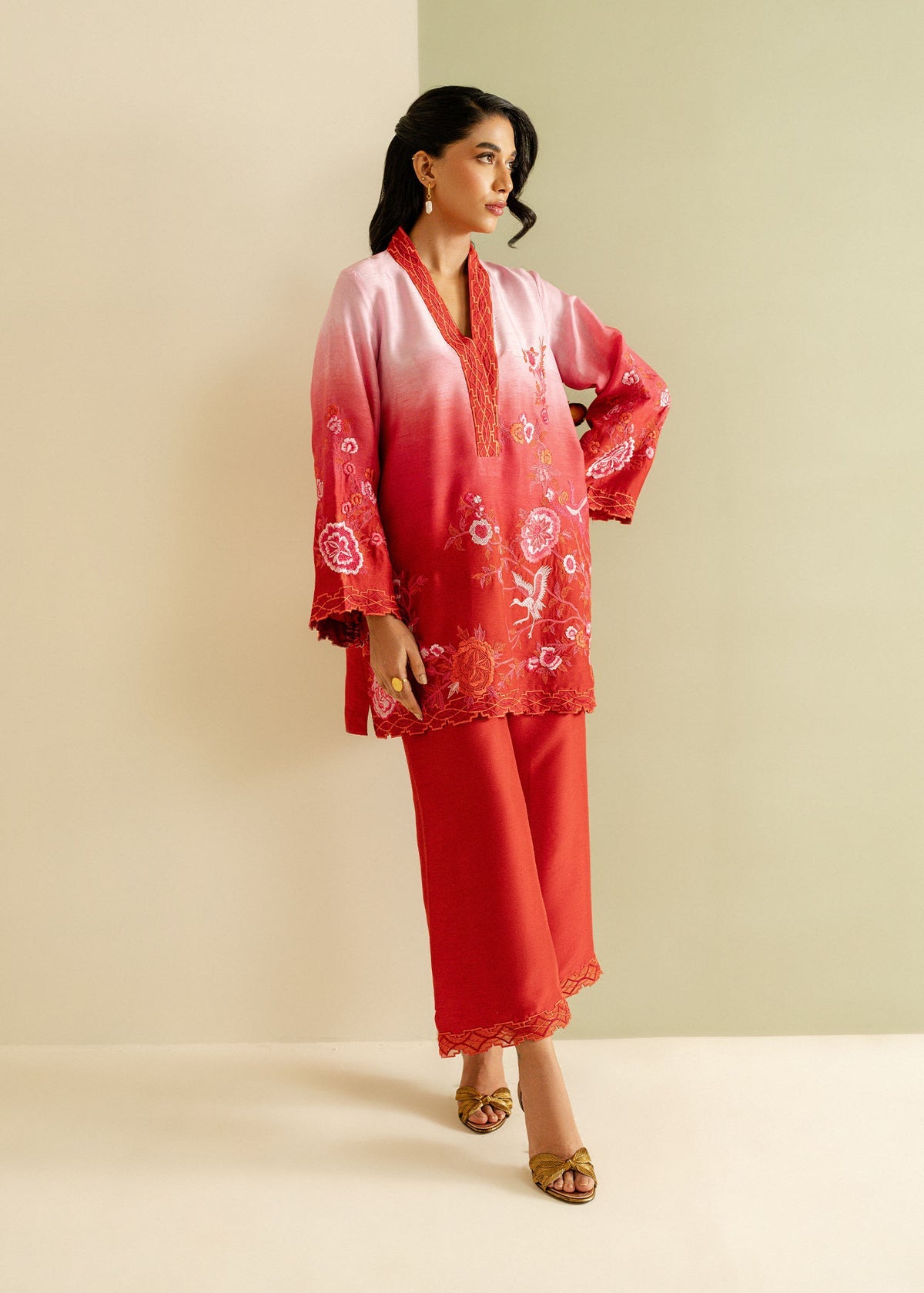 Mahgul | Ayanas Garden | Crimson Bloom -  Mahgul Ladies Clothes - Original Designer Dress - House of Maryam