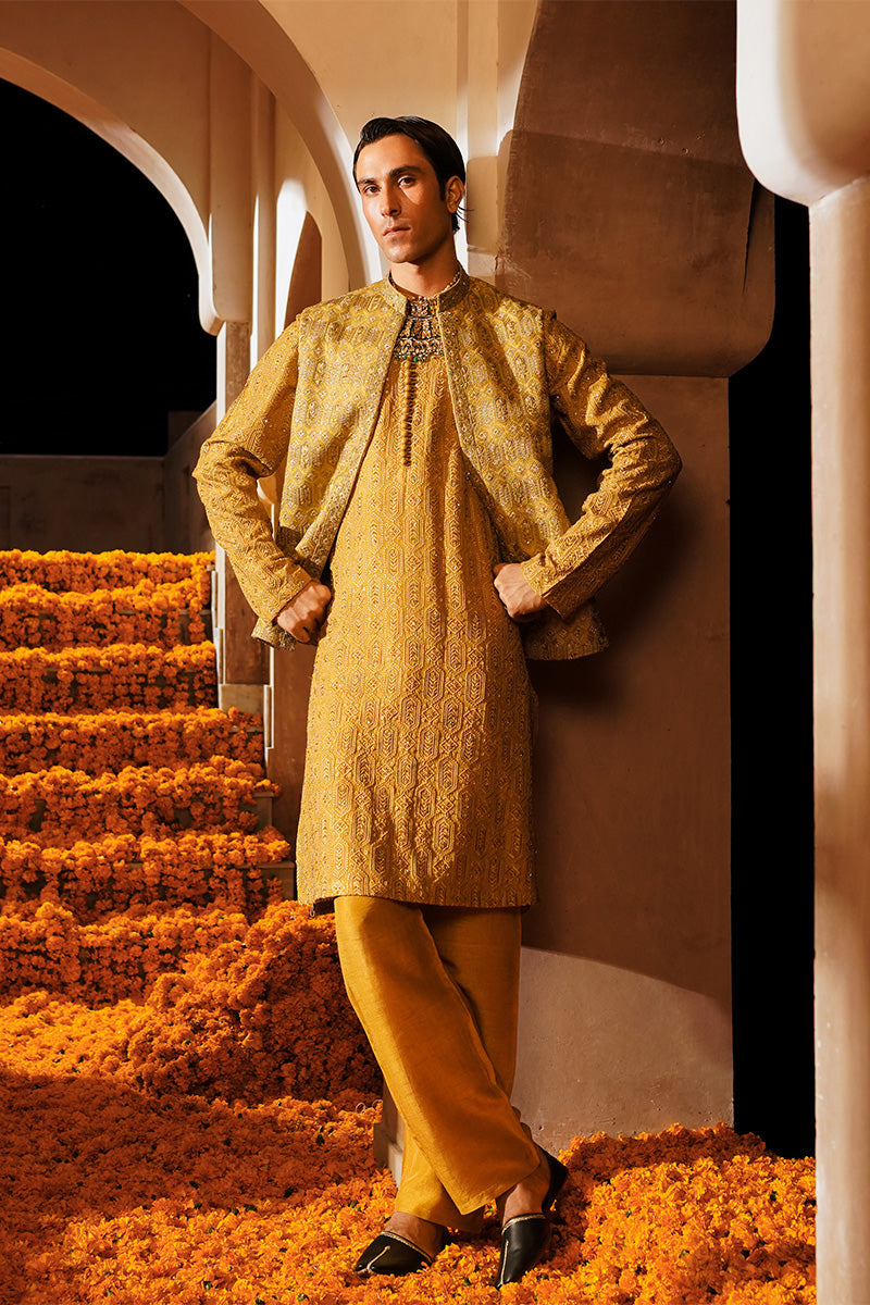 Republic By Omar Farooq | Luxury Rtw | "Zayan" Waistcoat -  Republic by Omar Farooq Luxury RTW - Original Designer Dress - House of Maryam
