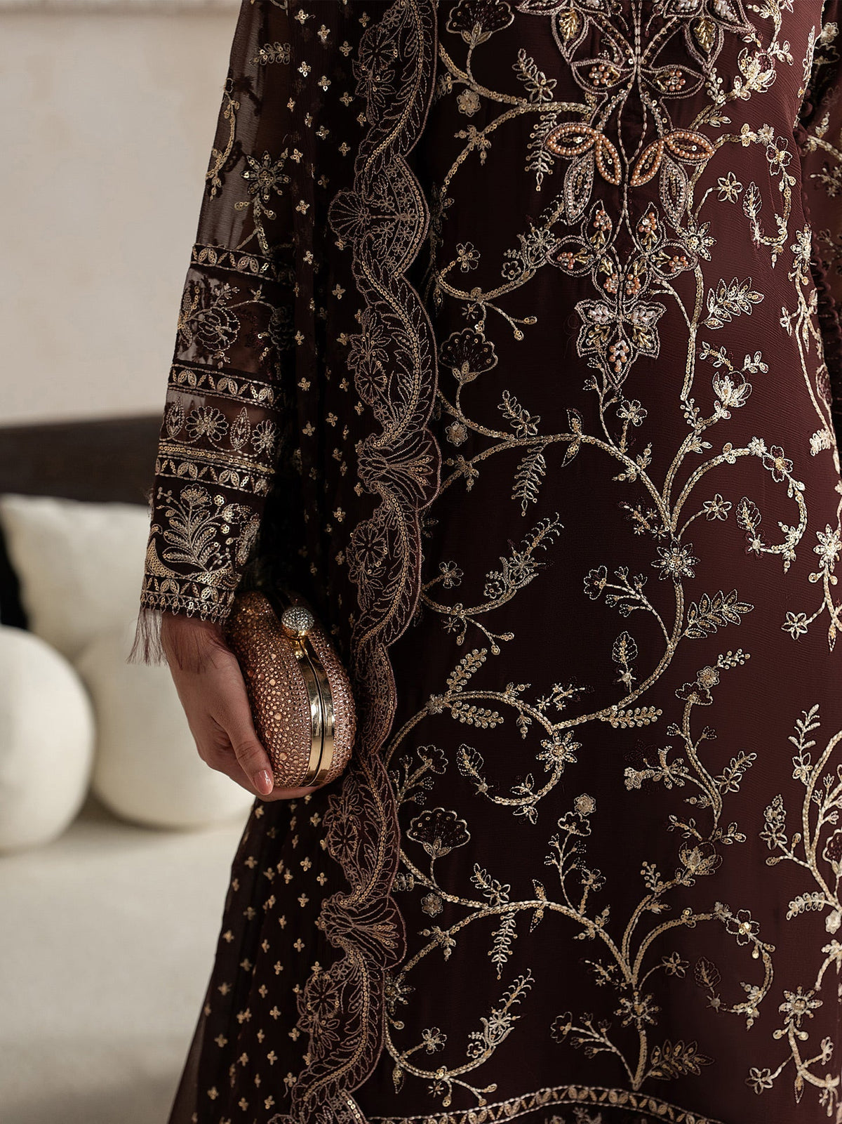 Gulaal | Inaaya Embroidered Chiffon 26 |Sofiya, image 5