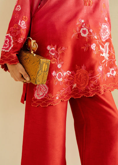 Mahgul | Ayanas Garden | Crimson Bloom -  Mahgul Ladies Clothes - Original Designer Dress - House of Maryam