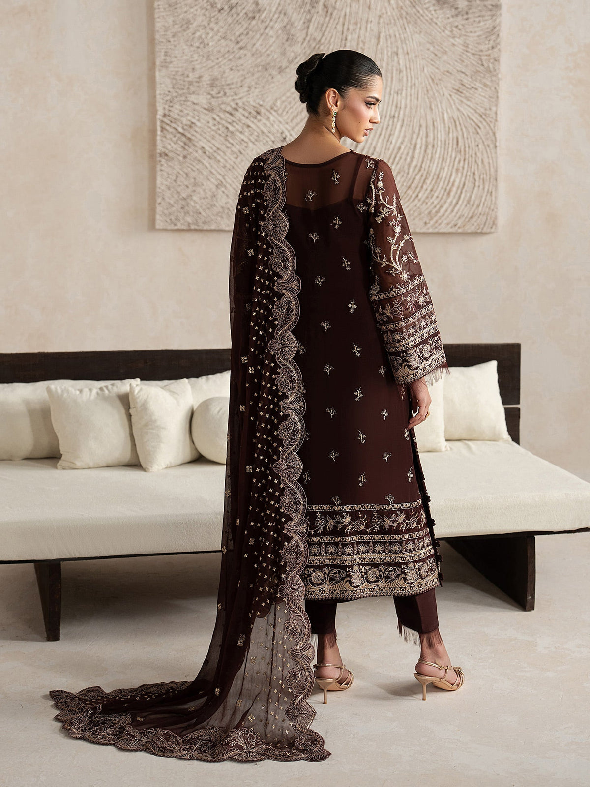 Gulaal | Inaaya Embroidered Chiffon 26 |Sofiya, image 2