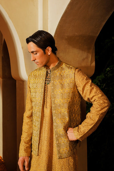 Republic By Omar Farooq | Luxury Rtw | "Zayan" Waistcoat -  Republic by Omar Farooq Luxury RTW - Original Designer Dress - House of Maryam