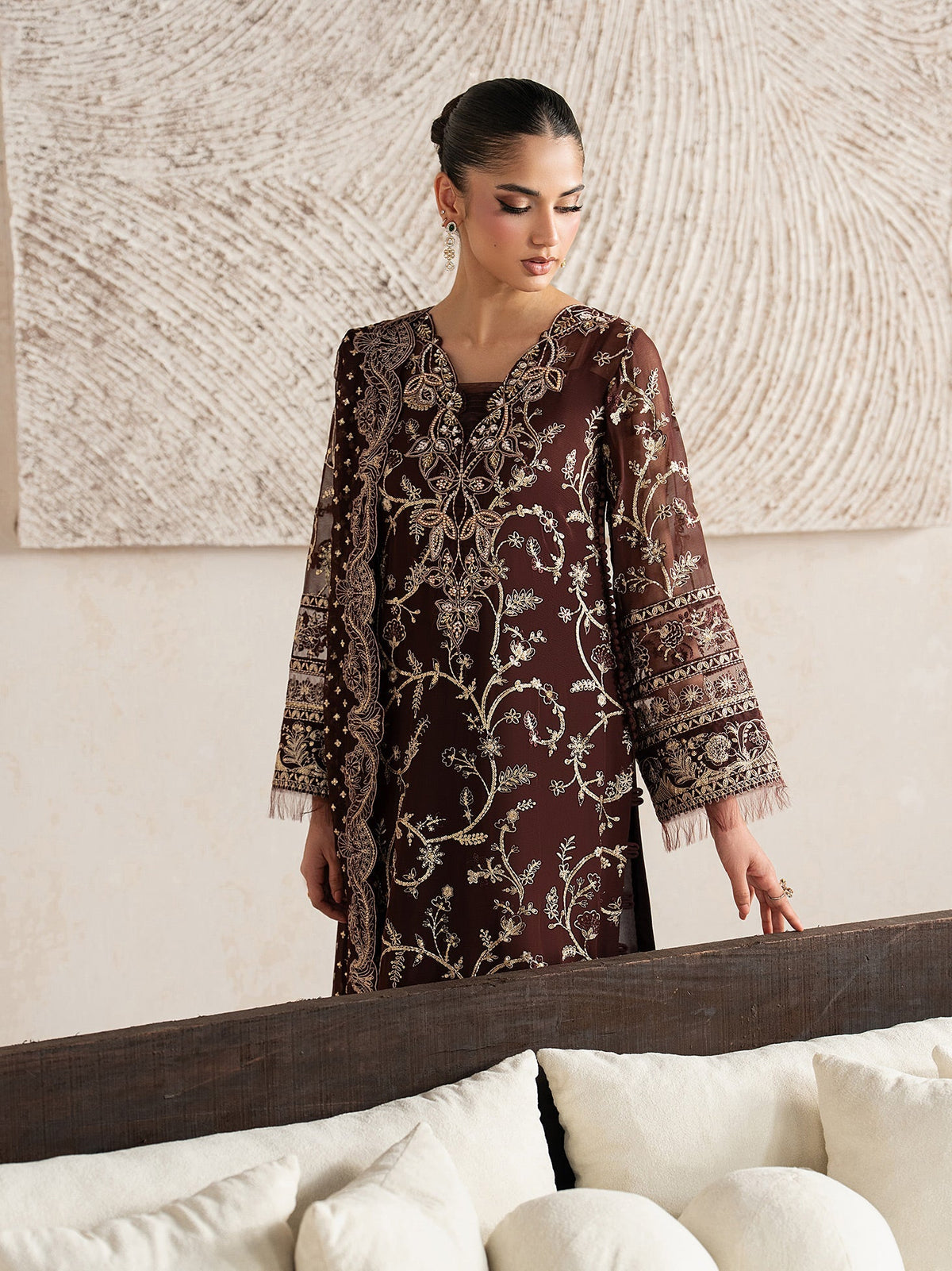 Gulaal | Inaaya Embroidered Chiffon 26 |Sofiya, image 7