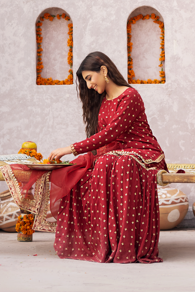 Erum Khan | Sakhiyan Formals | GULAB -  Erum Khan Formal - Original Designer Dress - House of Maryam