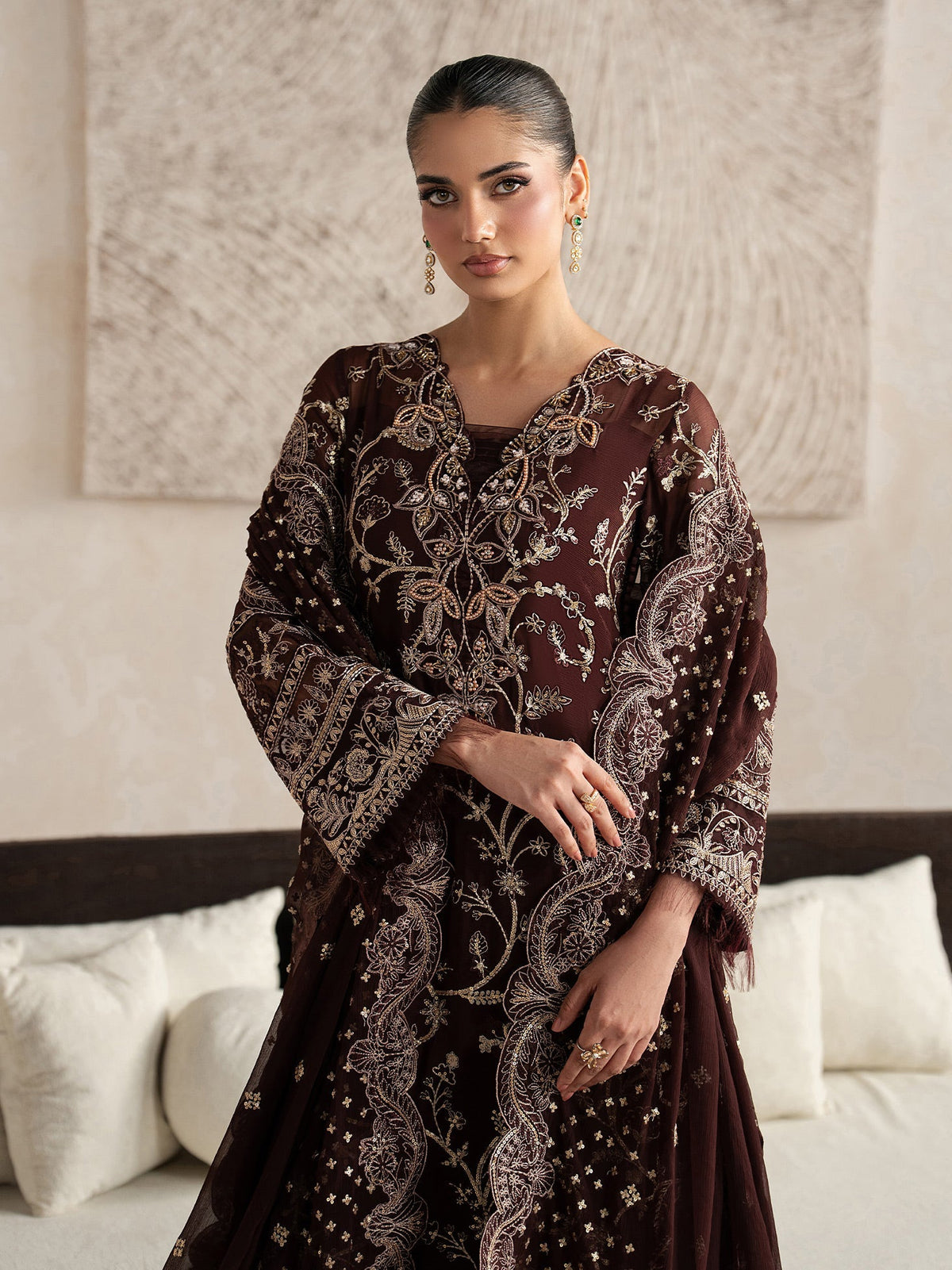 Gulaal | Inaaya Embroidered Chiffon 26 |Sofiya, image 6