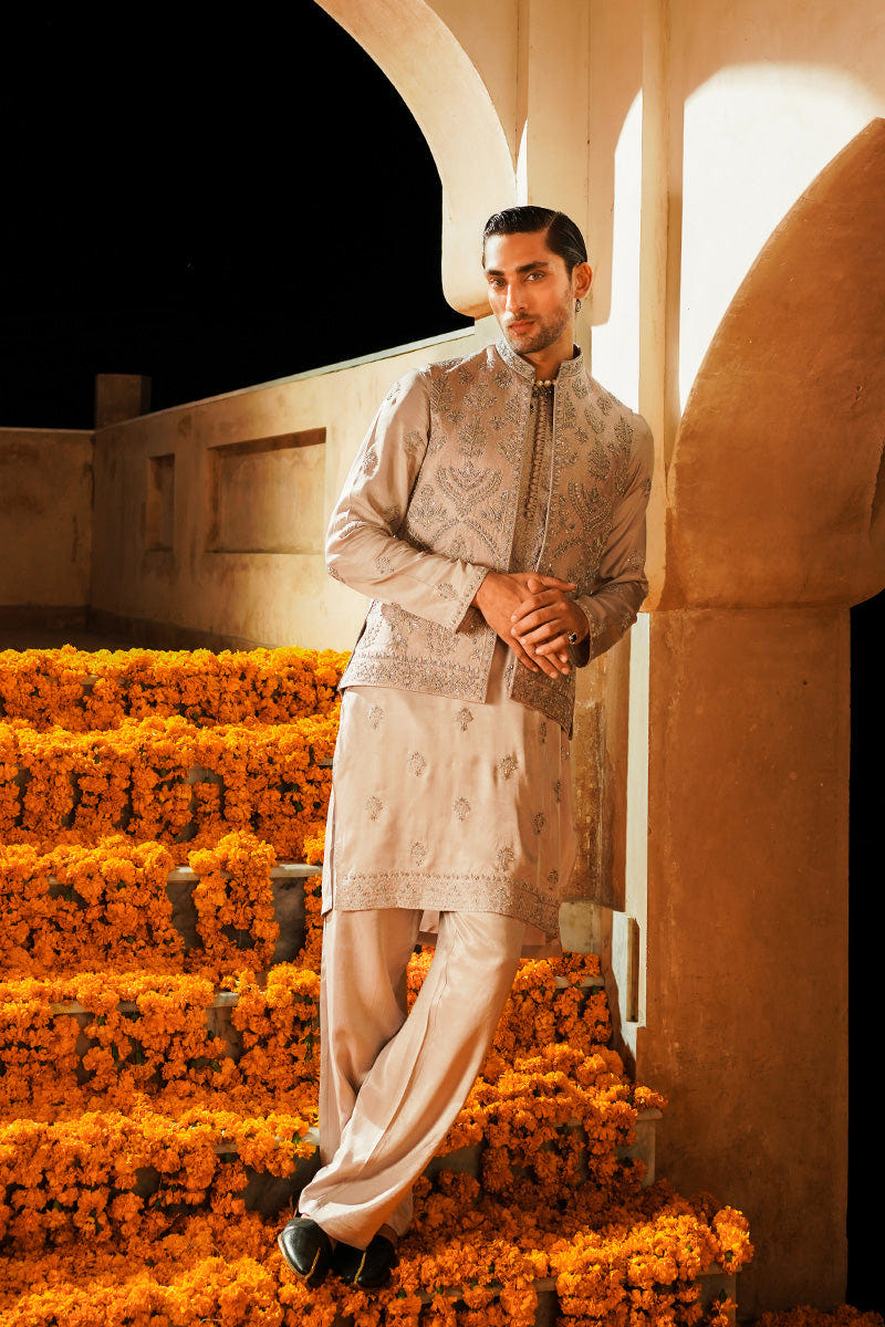 Republic By Omar Farooq | Luxury Rtw | "Sufian" Kurta Pajama -  Republic by Omar Farooq Luxury RTW - Original Designer Dress - House of Maryam