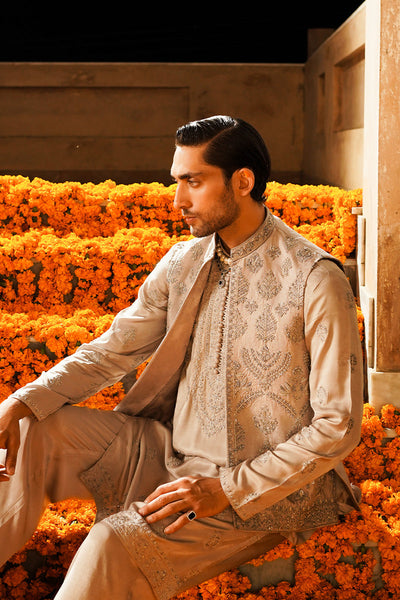 Republic By Omar Farooq | Luxury Rtw | "Sufian" Waistcoat -  Republic by Omar Farooq Luxury RTW - Original Designer Dress - House of Maryam