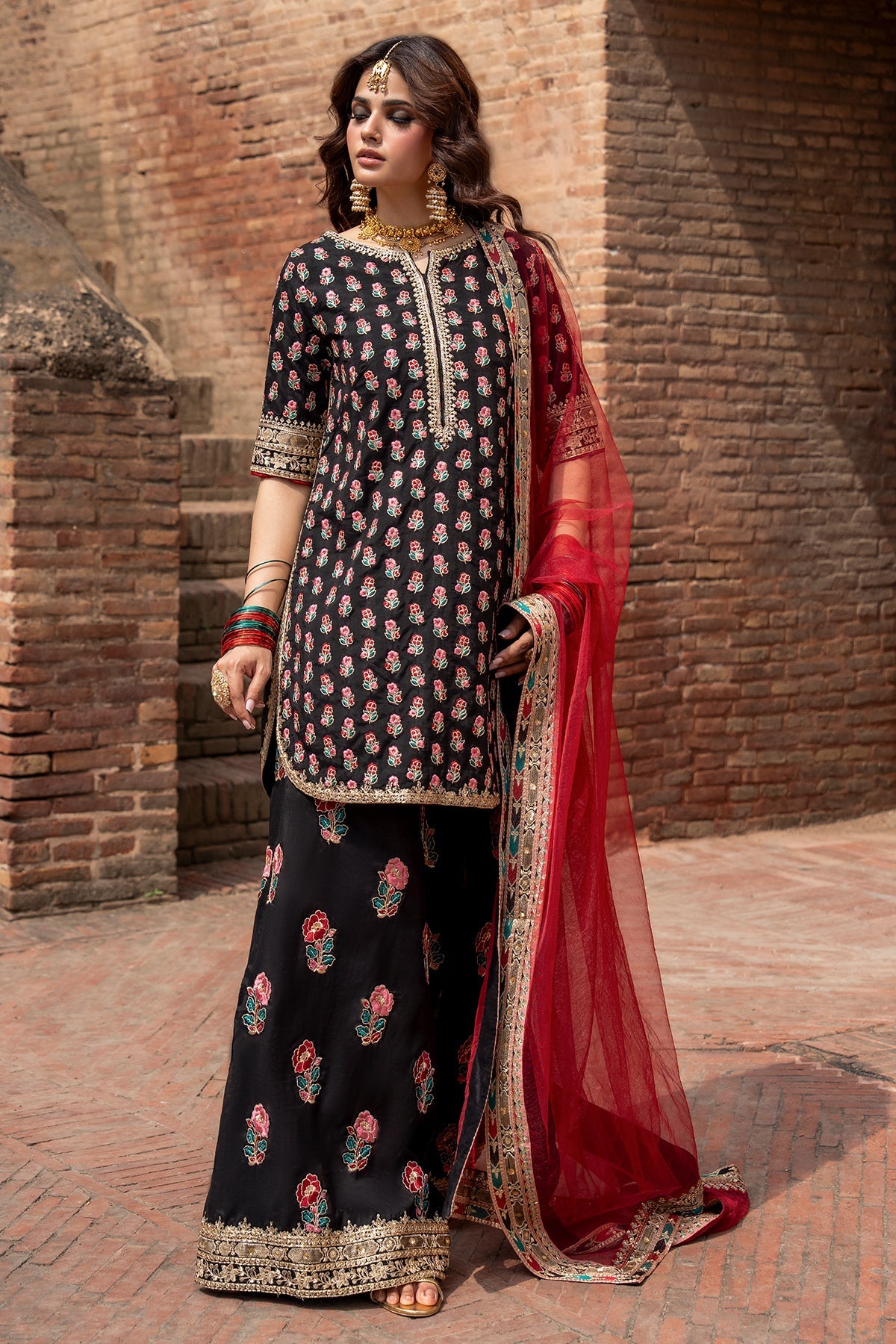 Charizma | Festive Pret | 3-PC Embroidered Raw Silk CMA-6-355