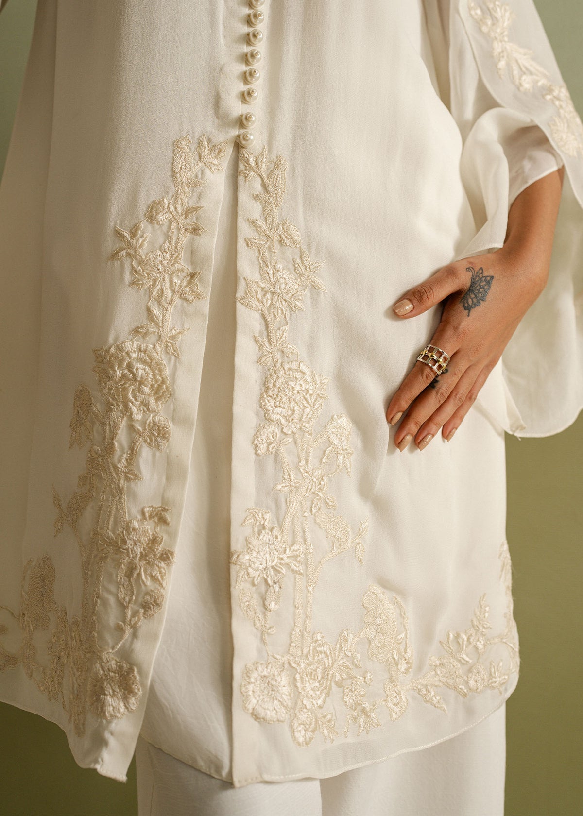Mahgul | Ayanas Garden | Garden Ivoir -  Mahgul Ladies Clothes - Original Designer Dress - House of Maryam