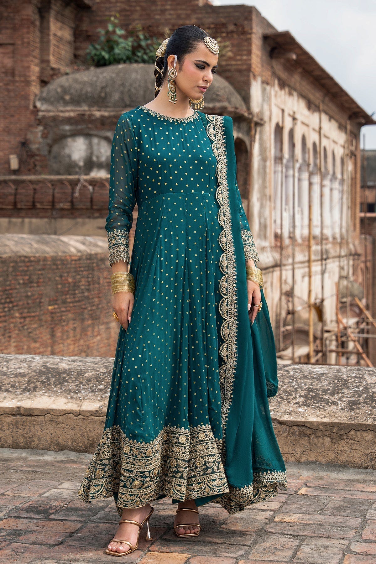 Charizma | Festive Pret | 3-PC Embroidered Chiffon CMA-6-427
