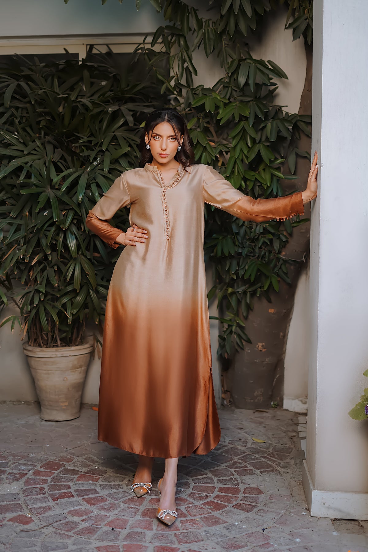 Erum Khan | Nue 25 | Sunset Dusk -  Erum Khan Ladies Clothes - Original Designer Dress - House of Maryam