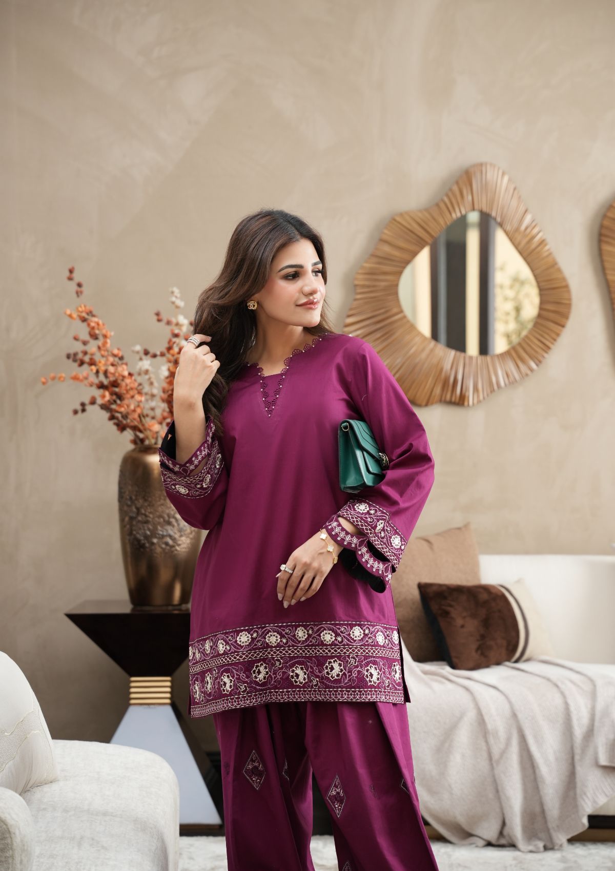 Faiza Faisal | FNF Cords Edit |VIOLET MIST, image 3