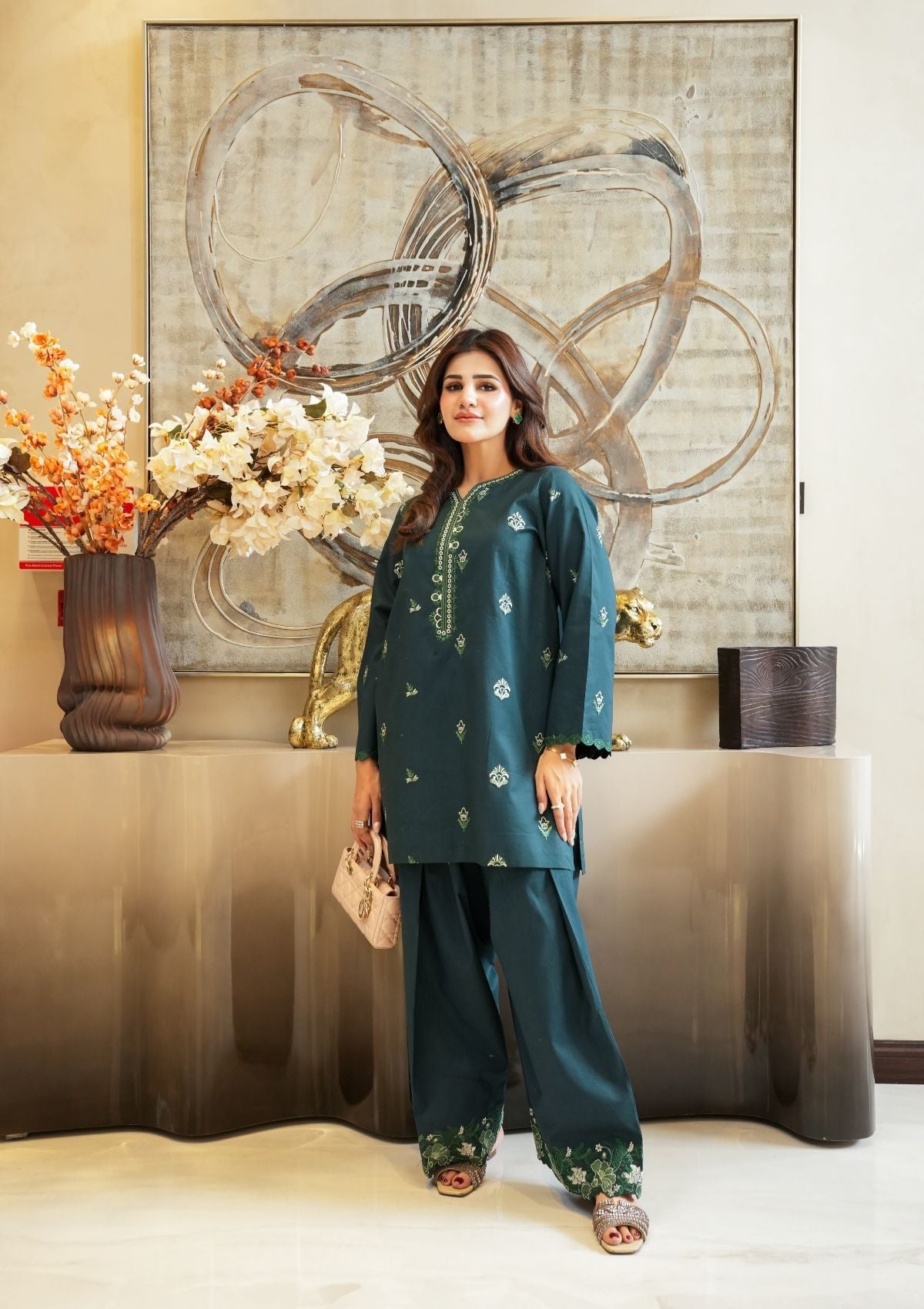 Faiza Faisal | FNF Cords Edit |DEEP TEAL CHARM, image 7