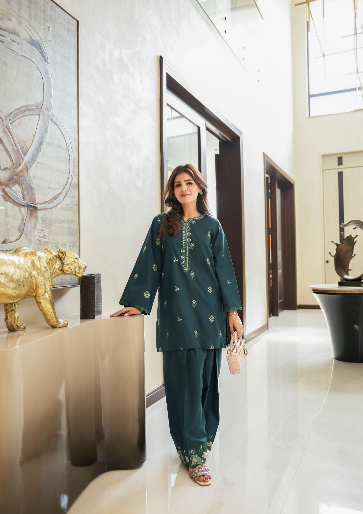 Faiza Faisal | FNF Cords Edit |DEEP TEAL CHARM, image 6