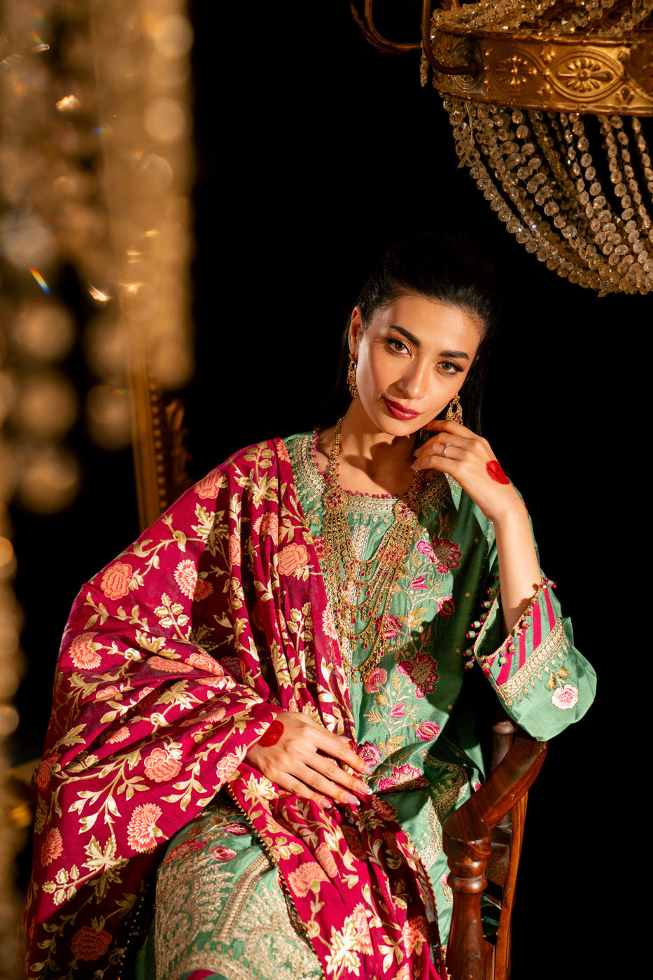 AlKaram | Festive Summer 25 | FC-9D-25-Sage -  Alkaram Ladies Clothes - Original Designer Dress - House of Maryam