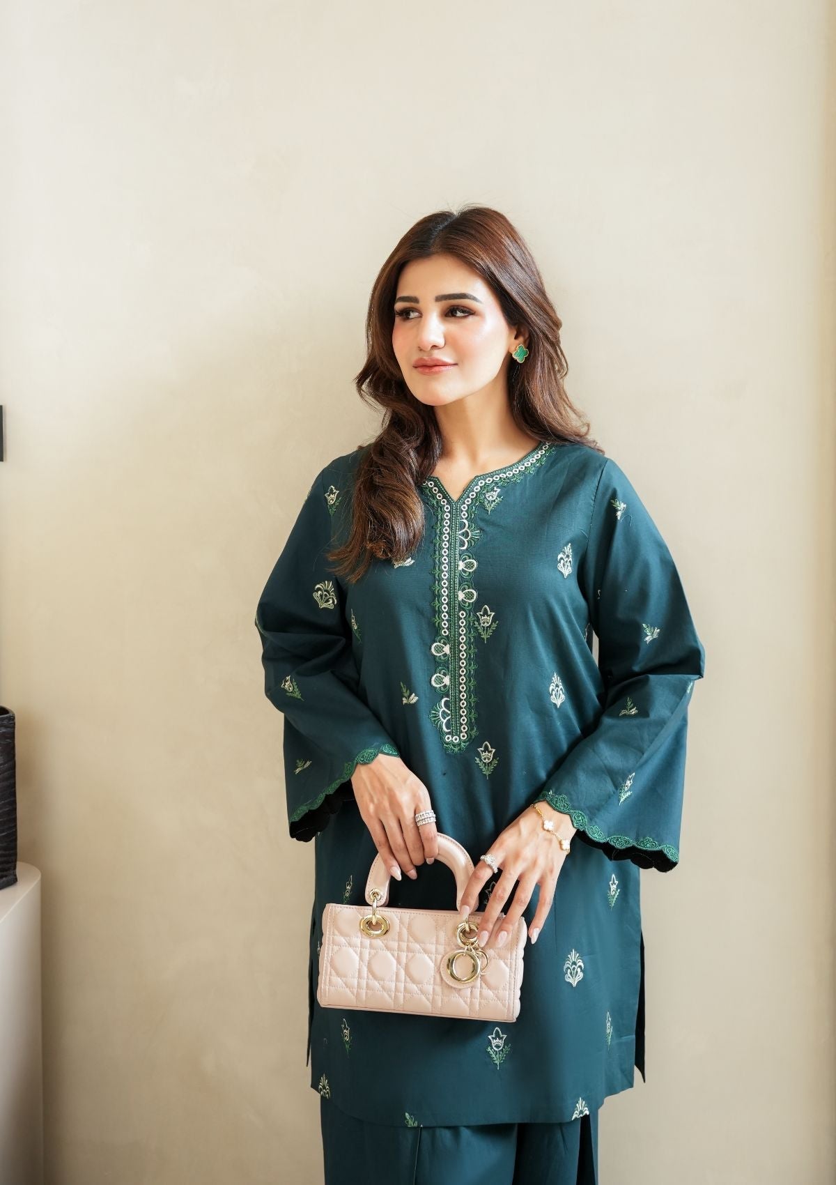 Faiza Faisal | FNF Cords Edit |DEEP TEAL CHARM, image 4