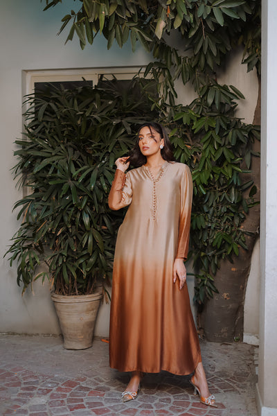 Erum Khan | Nue Pret | Sunset Dusk -  Erum Khan Ladies Clothes - Original Designer Dress - House of Maryam