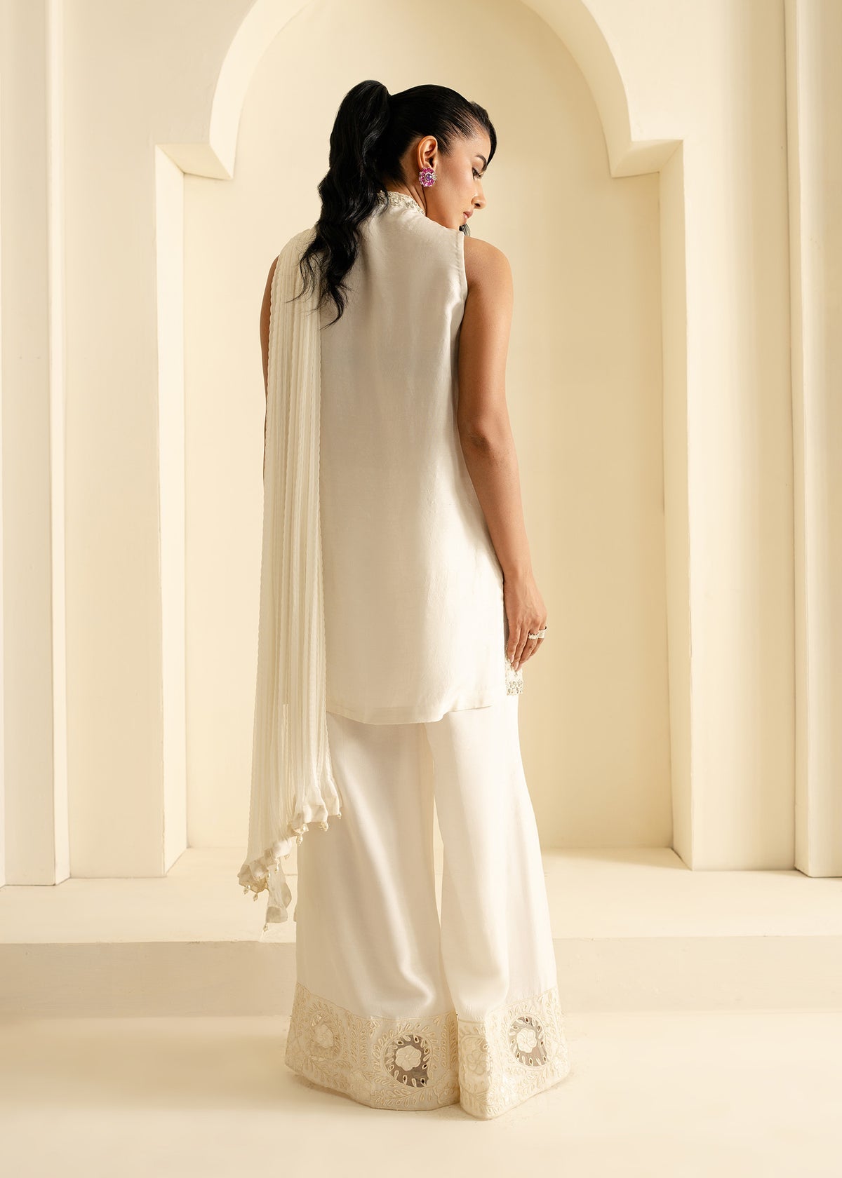 Mahgul | Nooreh Luxe | Celestial Ivory -  Mahgul Ladies Clothes - Original Designer Dress - House of Maryam