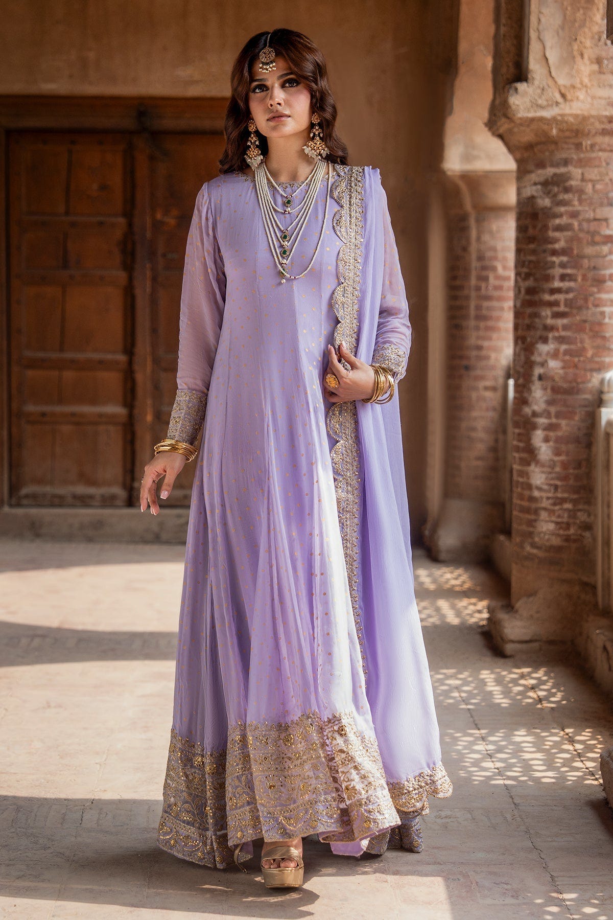Charizma | Festive Pret | 3-PC Embroidered Chiffon CMA-6-428