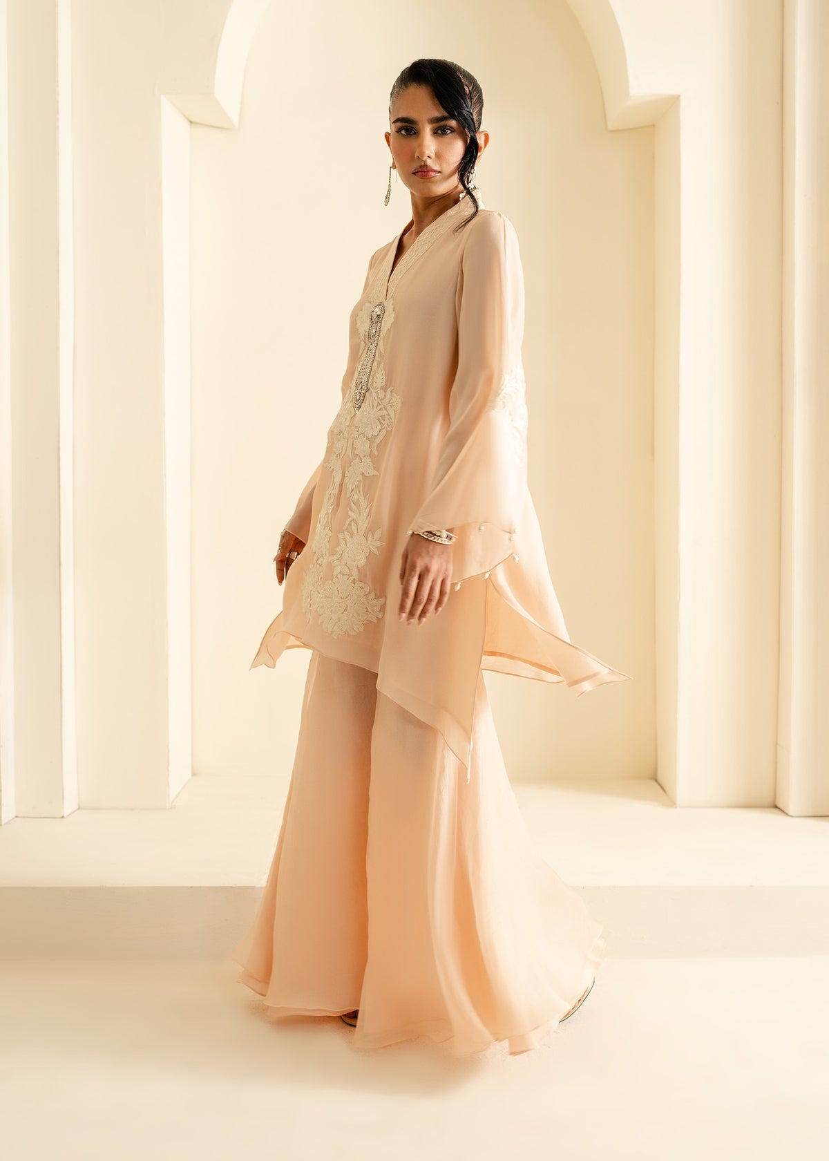 Mahgul | Nooreh Luxe | Blush Bloom -  Mahgul Ladies Clothes - Original Designer Dress - House of Maryam