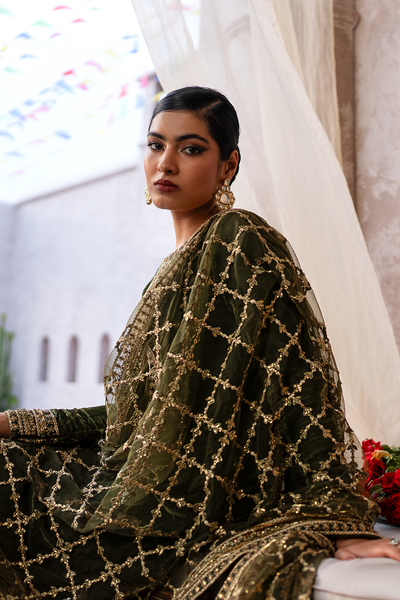 Erum Khan | Sakhiyan Formals | HENA -  Erum Khan Formal - Original Designer Dress - House of Maryam