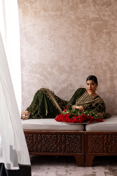 Erum Khan | Sakhiyan Formals | HENA -  Erum Khan Formal - Original Designer Dress - House of Maryam