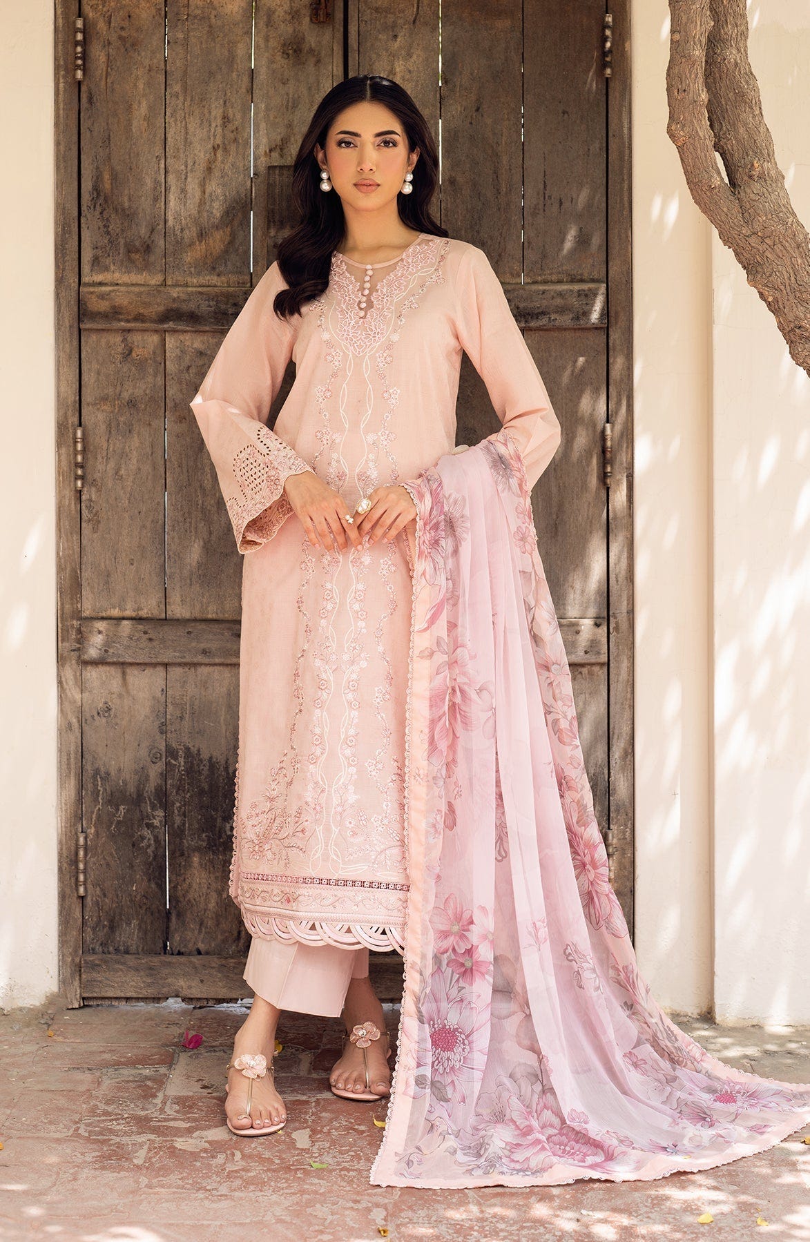 Zarif | Nura Textured Lawn 25 | VIYANA -  Zarif Ladies Clothes - Original Designer Dress - House of Maryam