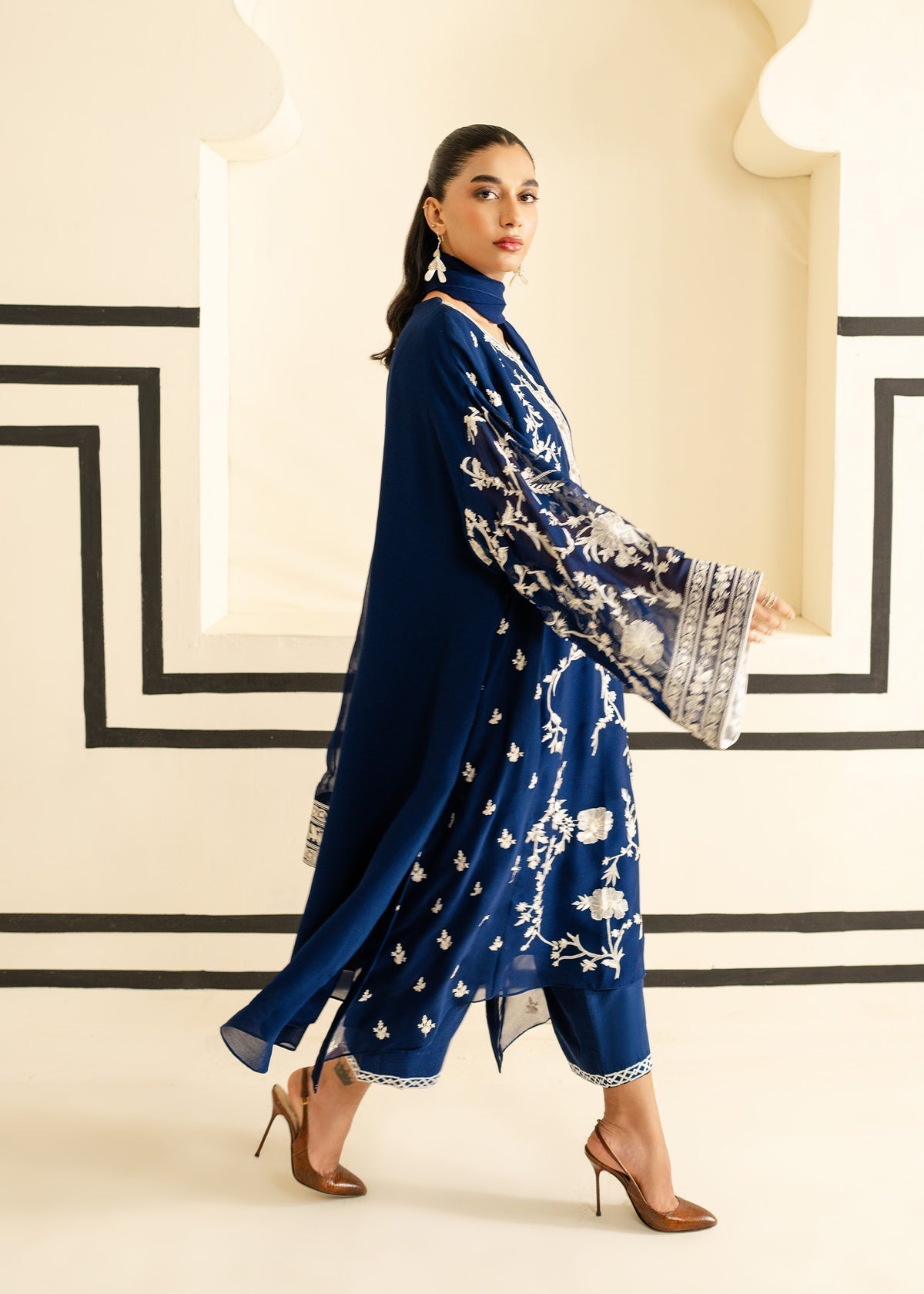 Mahgul | Nooreh Luxe | Nocturne Bloom -  Mahgul Ladies Clothes - Original Designer Dress - House of Maryam