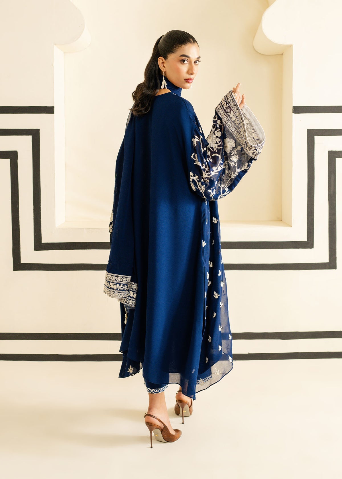 Mahgul | Nooreh Luxe | Nocturne Bloom -  Mahgul Ladies Clothes - Original Designer Dress - House of Maryam