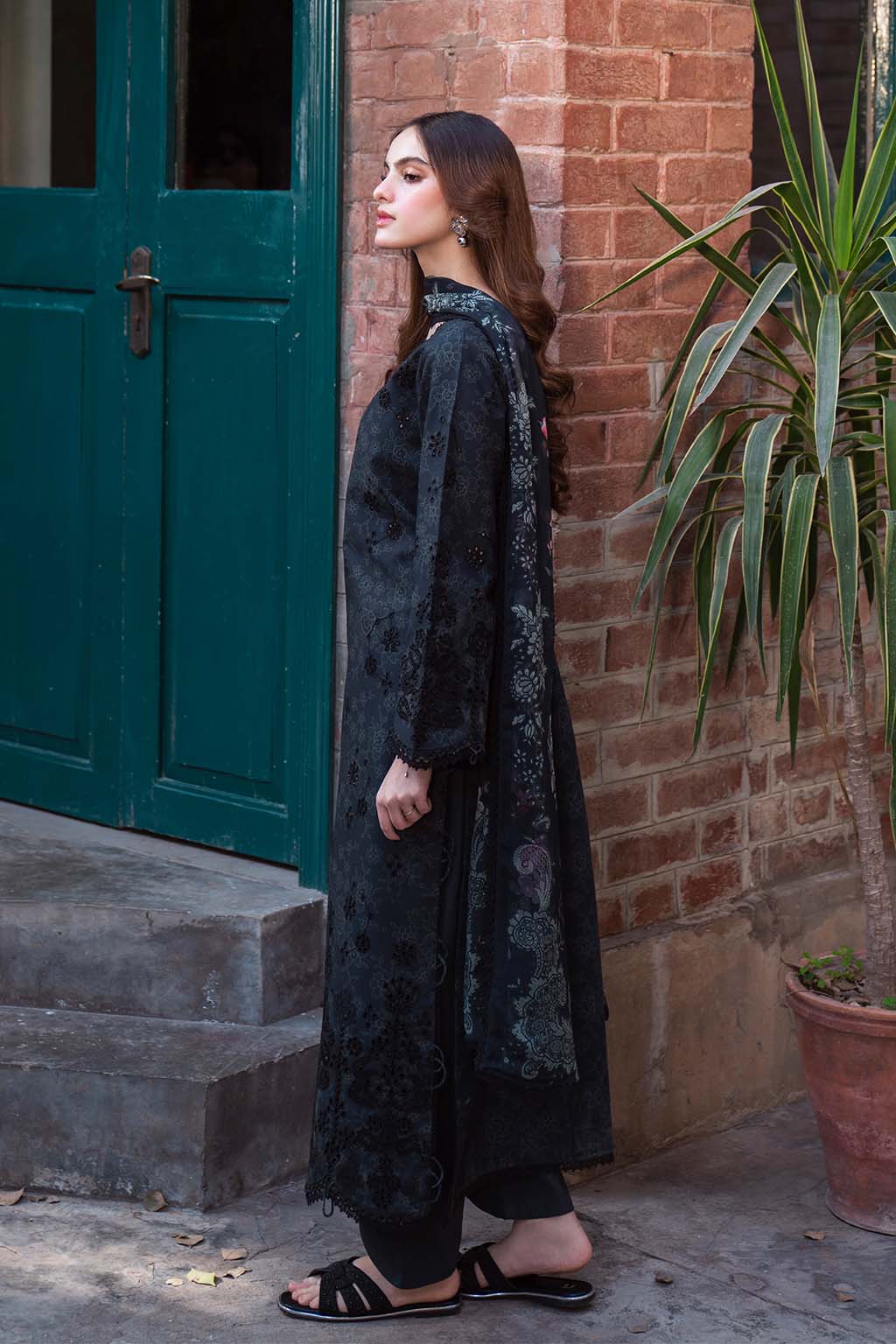 Neeshay | Summer Lines Printkari 25 | OBSIDIAN -  Neeshay Ladies Clothes - Original Designer Dress - House of Maryam