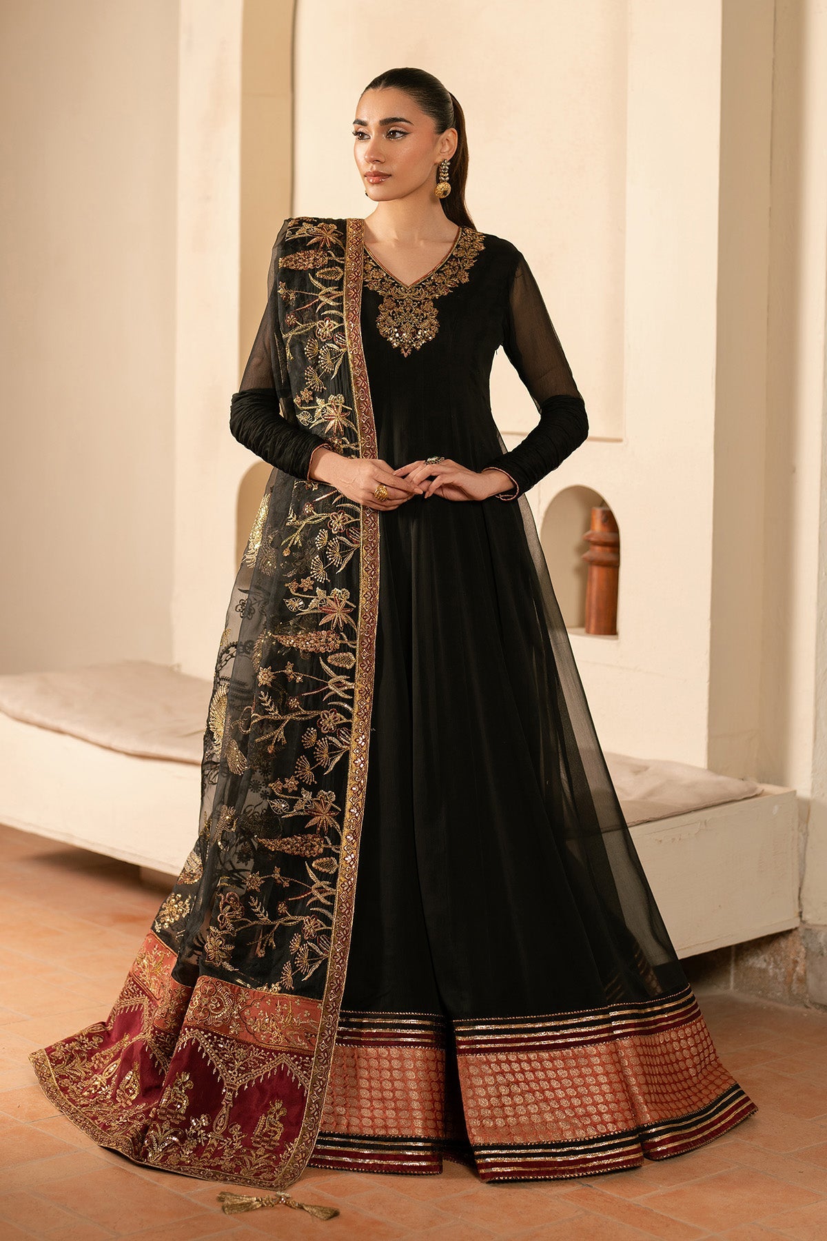Alizeh | Ready to wear | Black Dress 3 piece - RTW1025, image 3