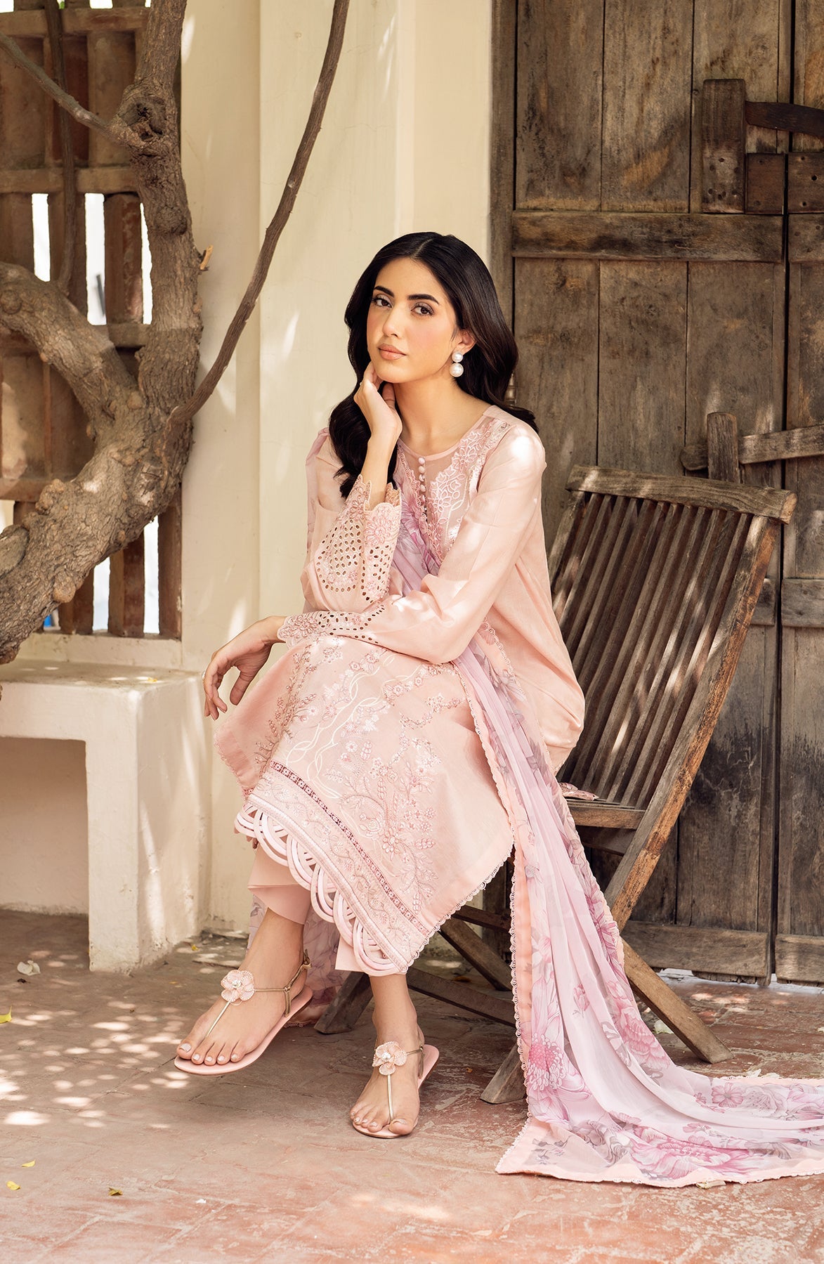 Zarif | Nura Textured Lawn 25 | VIYANA -  Zarif Ladies Clothes - Original Designer Dress - House of Maryam