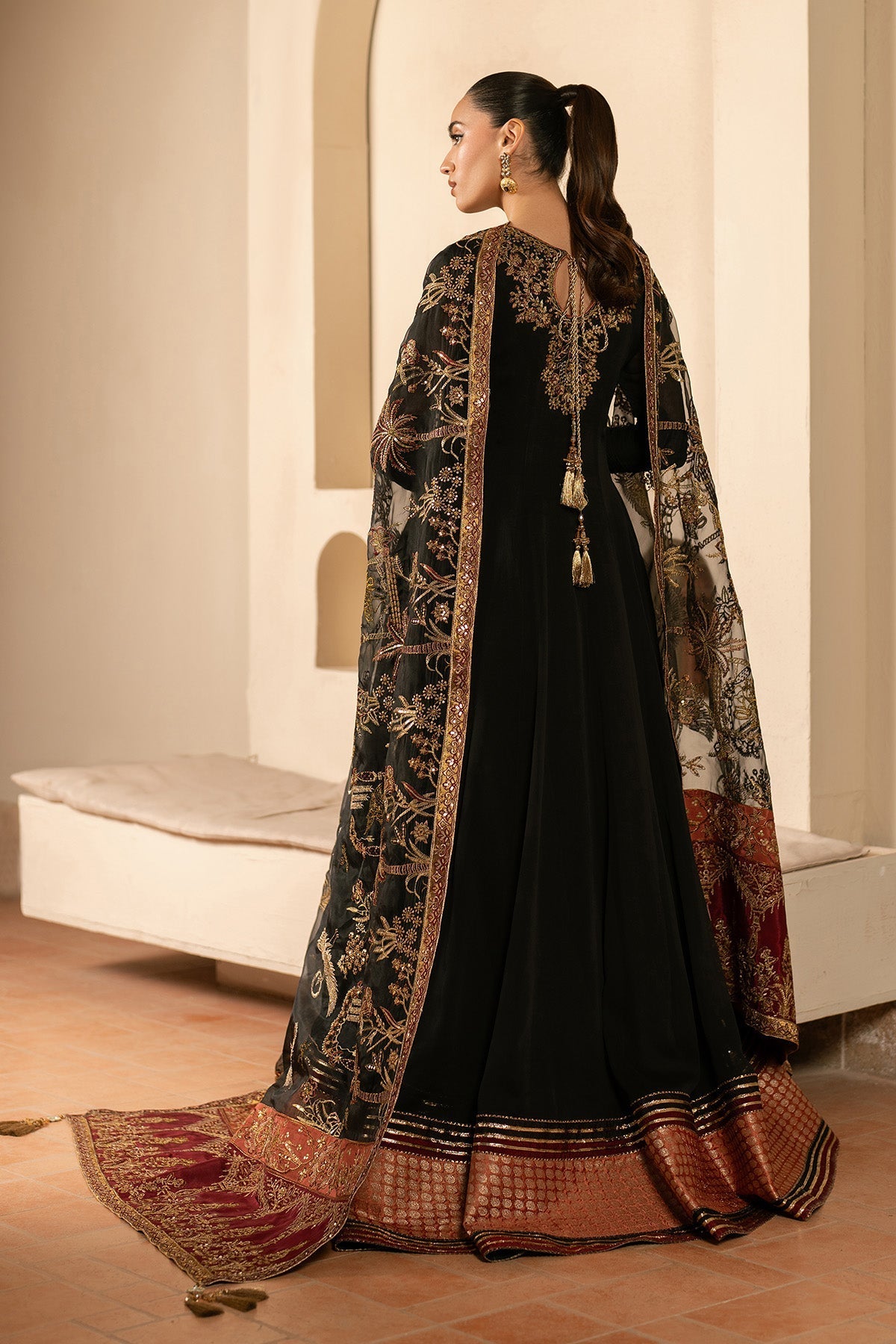 Alizeh | Ready to wear | Black Dress 3 piece - RTW1025, image 2