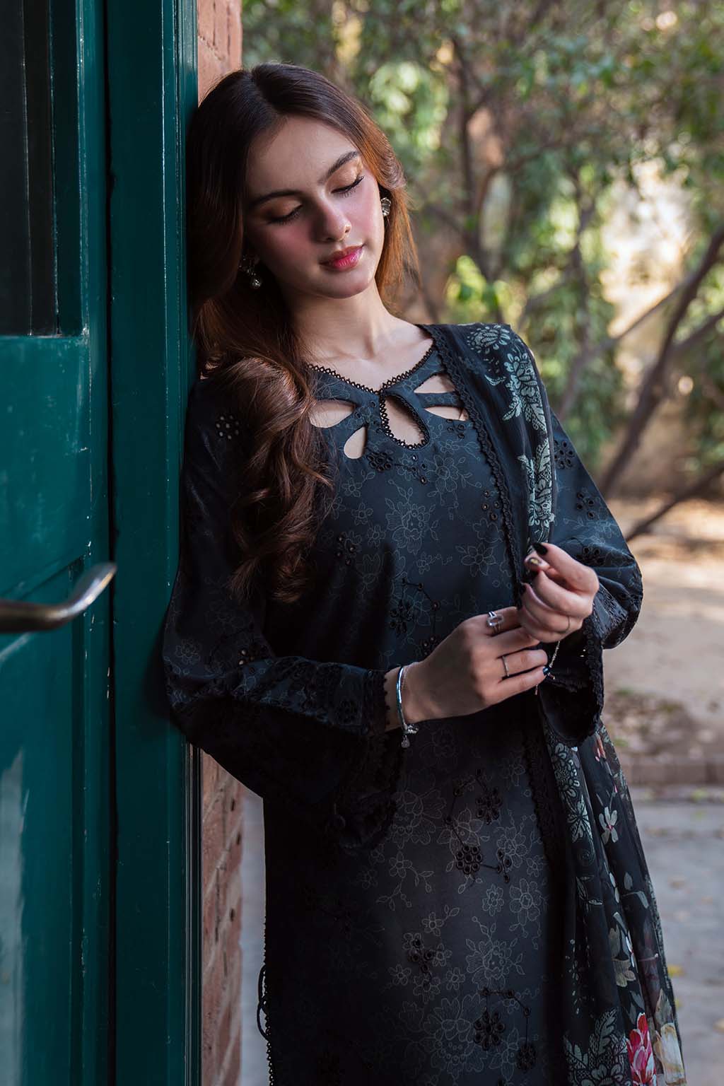 Neeshay | Summer Lines Printkari 25 | OBSIDIAN -  Neeshay Ladies Clothes - Original Designer Dress - House of Maryam