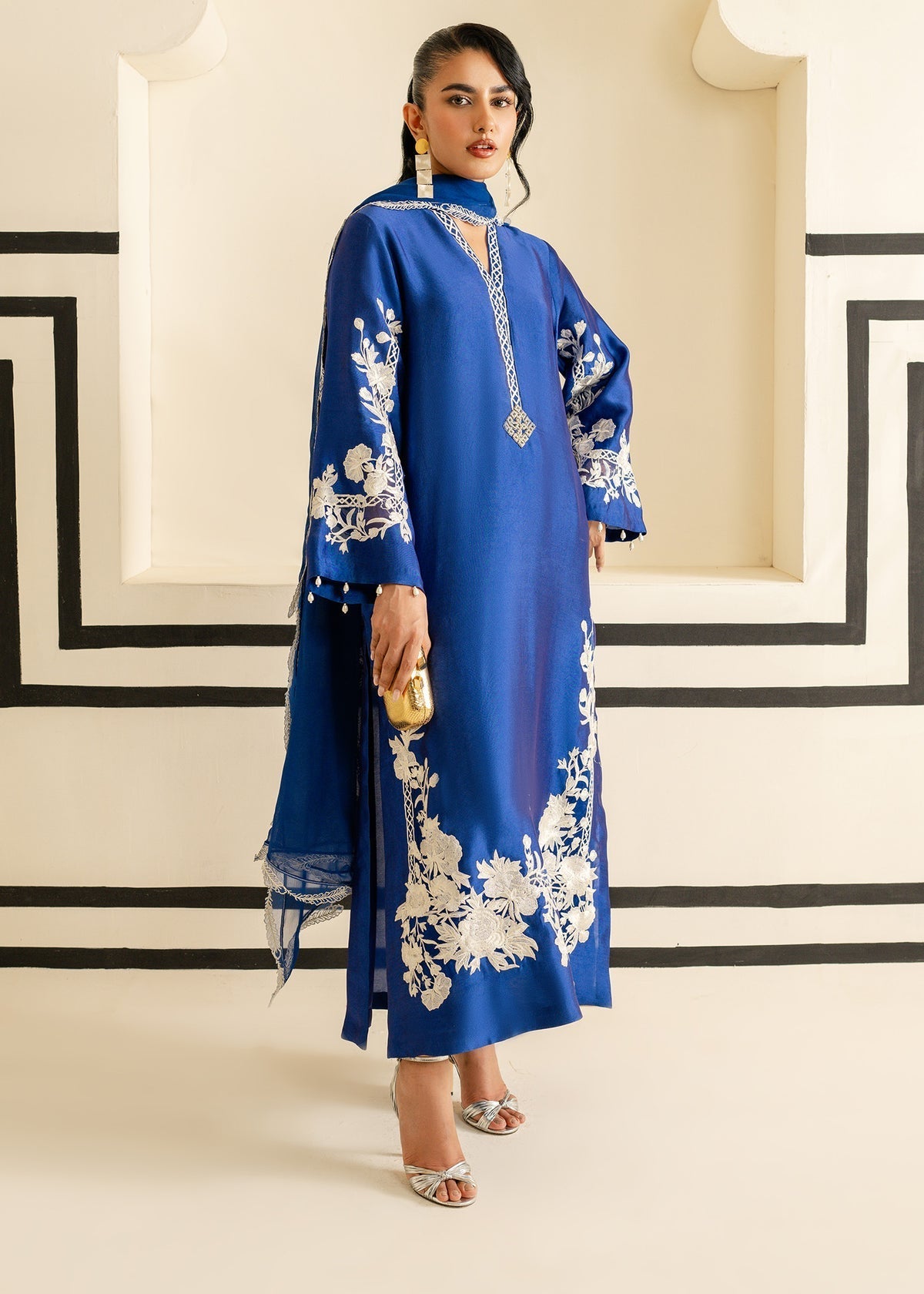 Mahgul | Nooreh Luxe | Sapphire Vine -  Mahgul Ladies Clothes - Original Designer Dress - House of Maryam