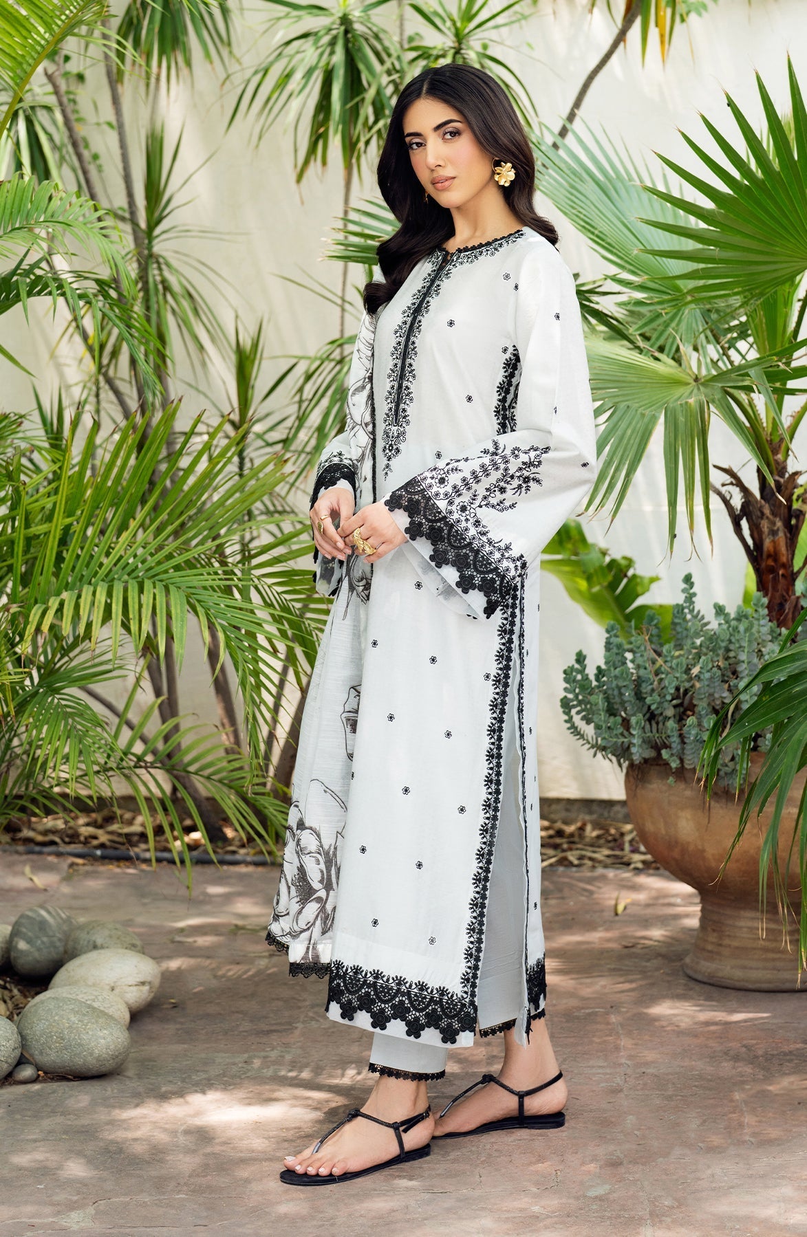 Zarif | Nura Textured Lawn 25 | REEHA -  Zarif Ladies Clothes - Original Designer Dress - House of Maryam