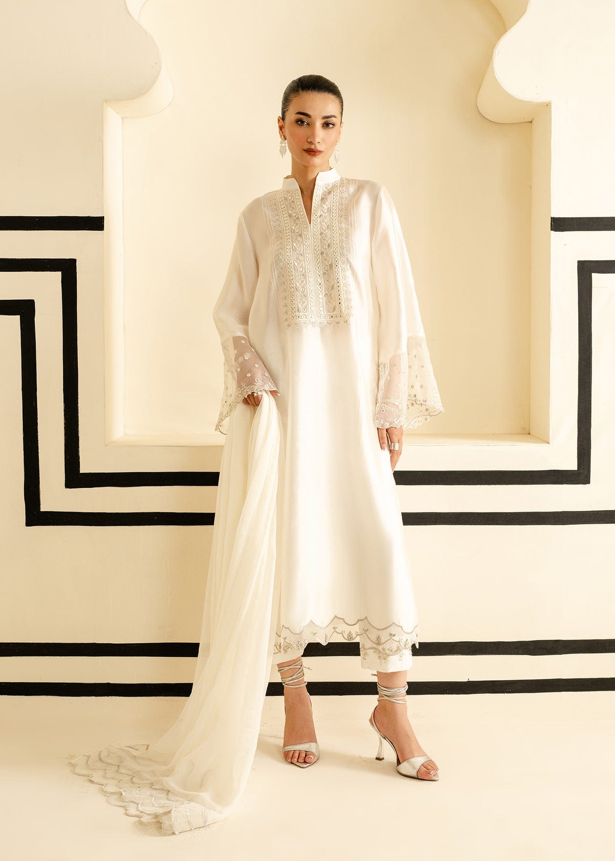 Mahgul | Nooreh Luxe | Ivory Grace -  Mahgul Ladies Clothes - Original Designer Dress - House of Maryam