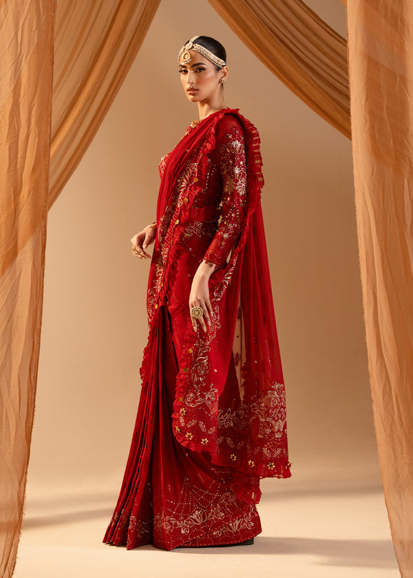 Paras by Pasha | Noor -e- Jahan Saree Collection | Laal-e-Jahan -  Paras by Pasha Ladies Clothes -  House of Maryam