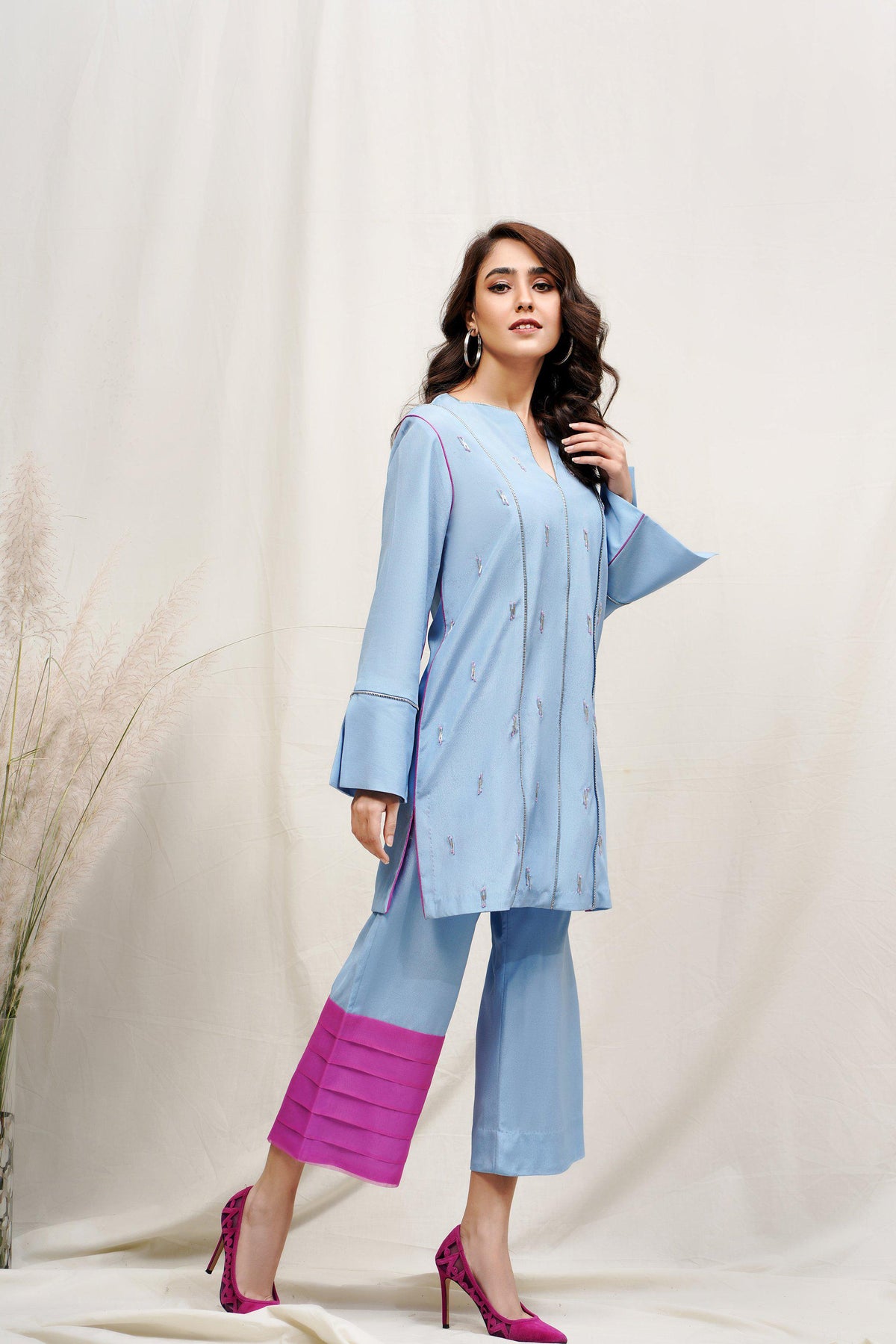 Hana | Rococo Ready to Wear | Flawless Fuschia (ROCOB-06) -  Hana Ladies Clothes - Original Designer Dress - House of Maryam
