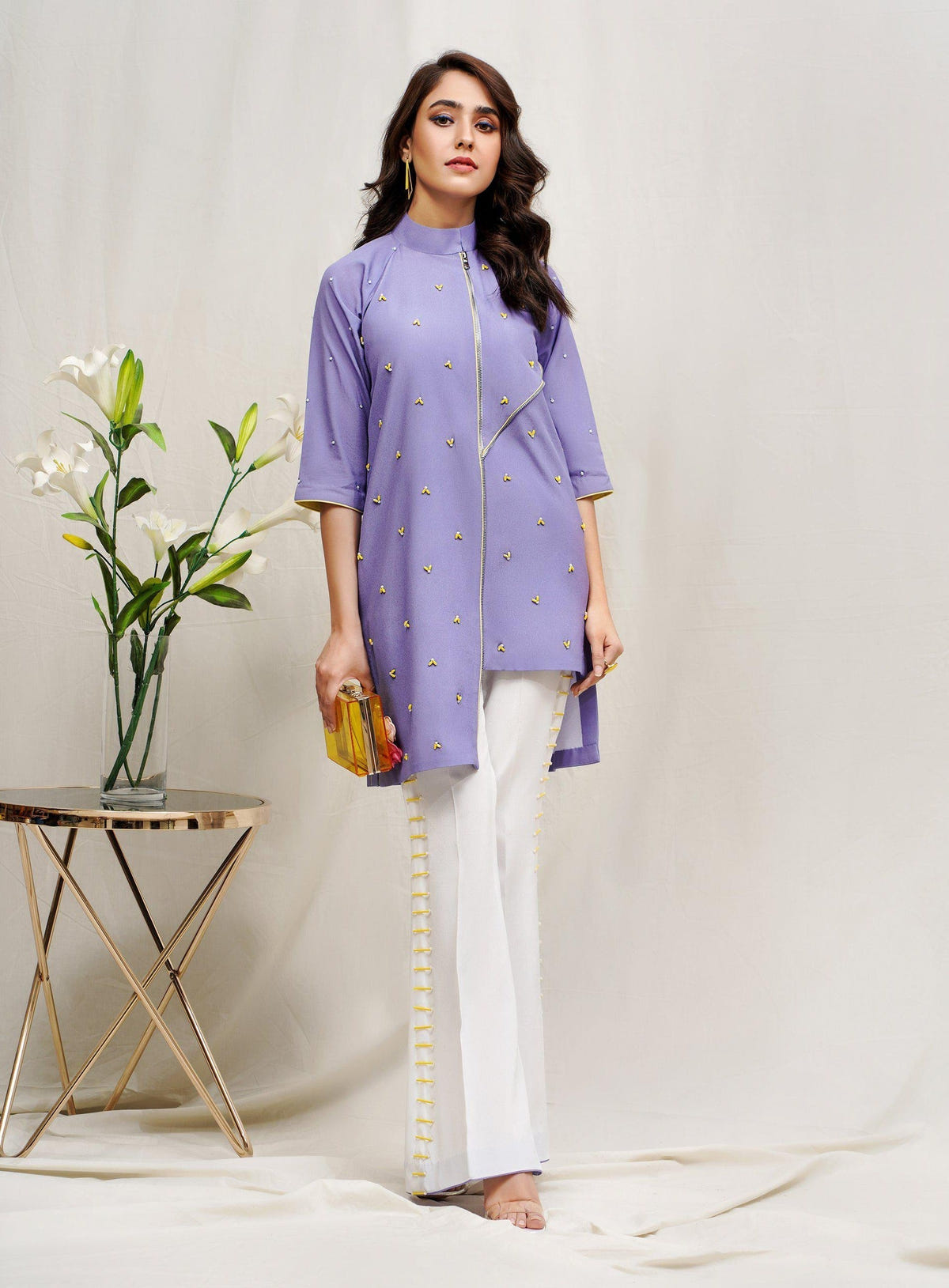 Hana | Rococo Ready to Wear | Lavender(ROCOB-05) -  Hana Ladies Clothes - Original Designer Dress - House of Maryam