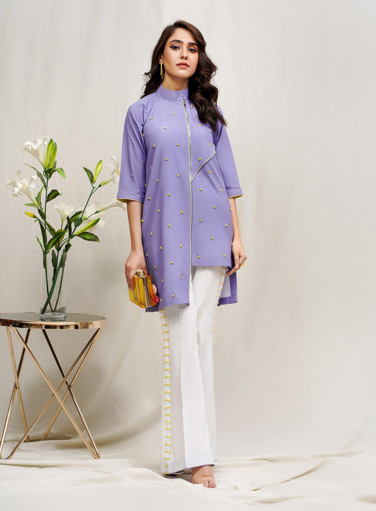 Hana | Rococo Ready to Wear | Lavender(ROCOB-05) -  Hana Ladies Clothes - Original Designer Dress - House of Maryam