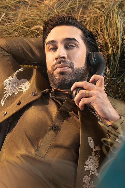 Republic By Omar Farooq | Luxury Rtw | Brown Embroidered Prince Coat -  Republic by Omar Farooq Luxury RTW - Original Designer Dress - House of Maryam
