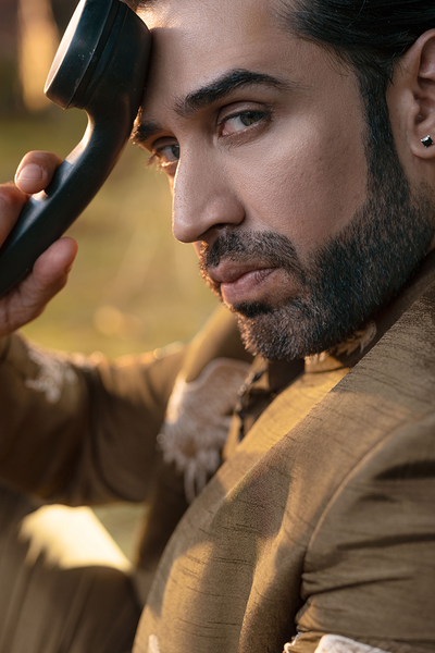 Republic By Omar Farooq | Luxury Rtw | Brown Embroidered Prince Coat -  Republic by Omar Farooq Luxury RTW - Original Designer Dress - House of Maryam