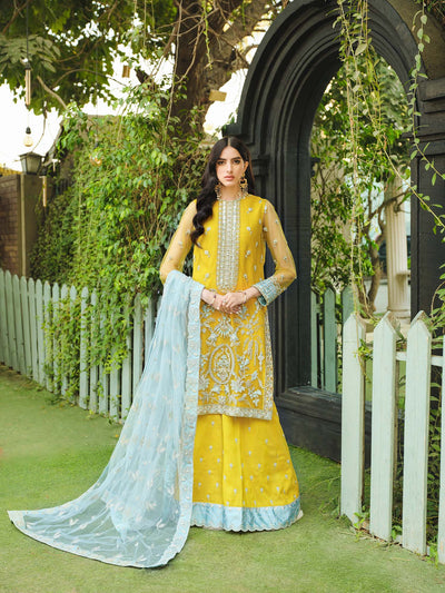 Nuriyaa | Gusel Formals | Azure -  Nuriyaa Luxury Pret - Original Designer Dress - House of Maryam