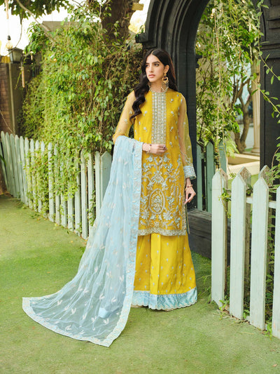 Nuriyaa | Gusel Formals | Azure -  Nuriyaa Luxury Pret - Original Designer Dress - House of Maryam